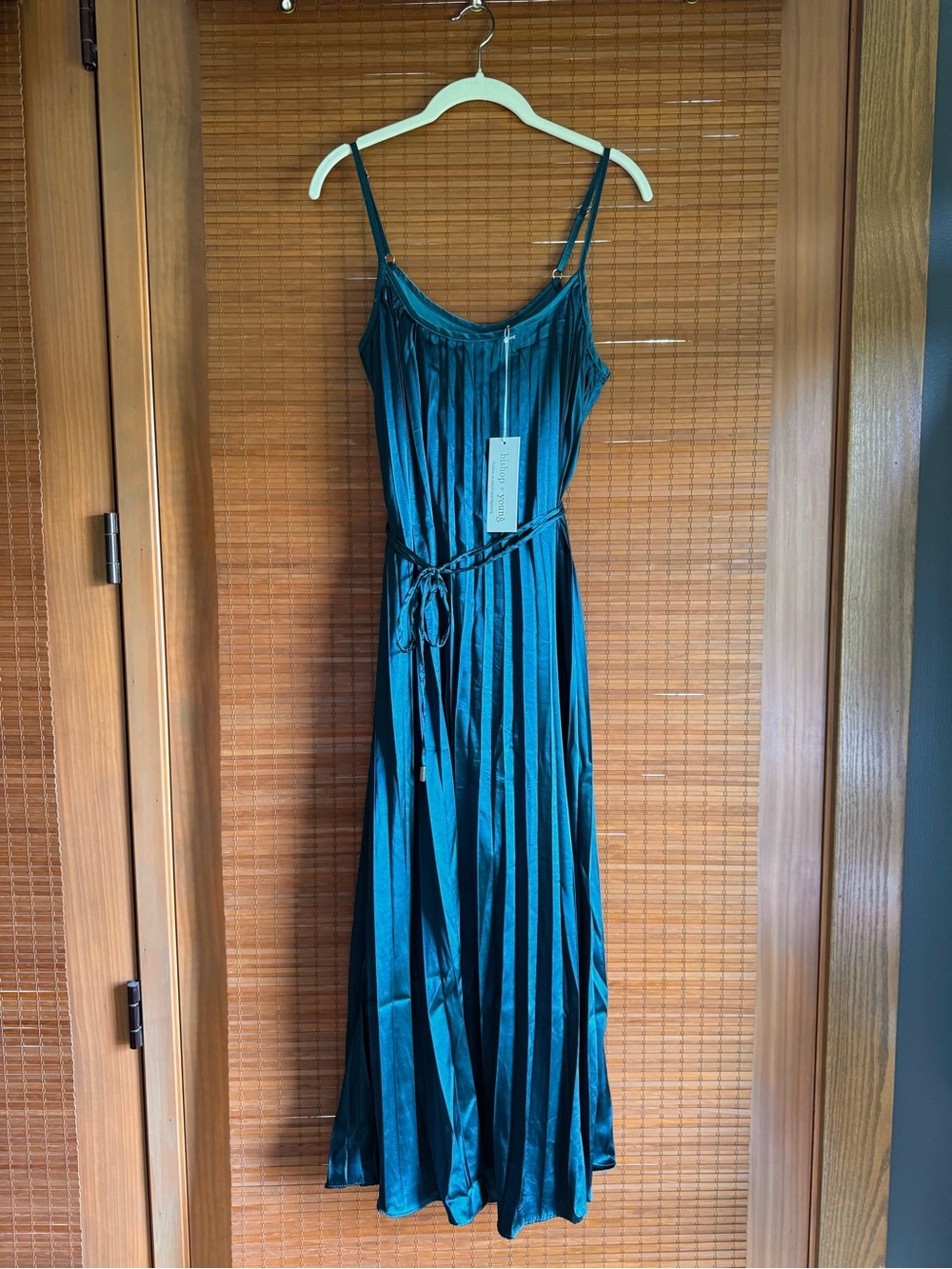 Bishop & Young Mara Maxi Dress in Jasmine Pleated Anthropologie Size S NWT - Picture 3 of 8